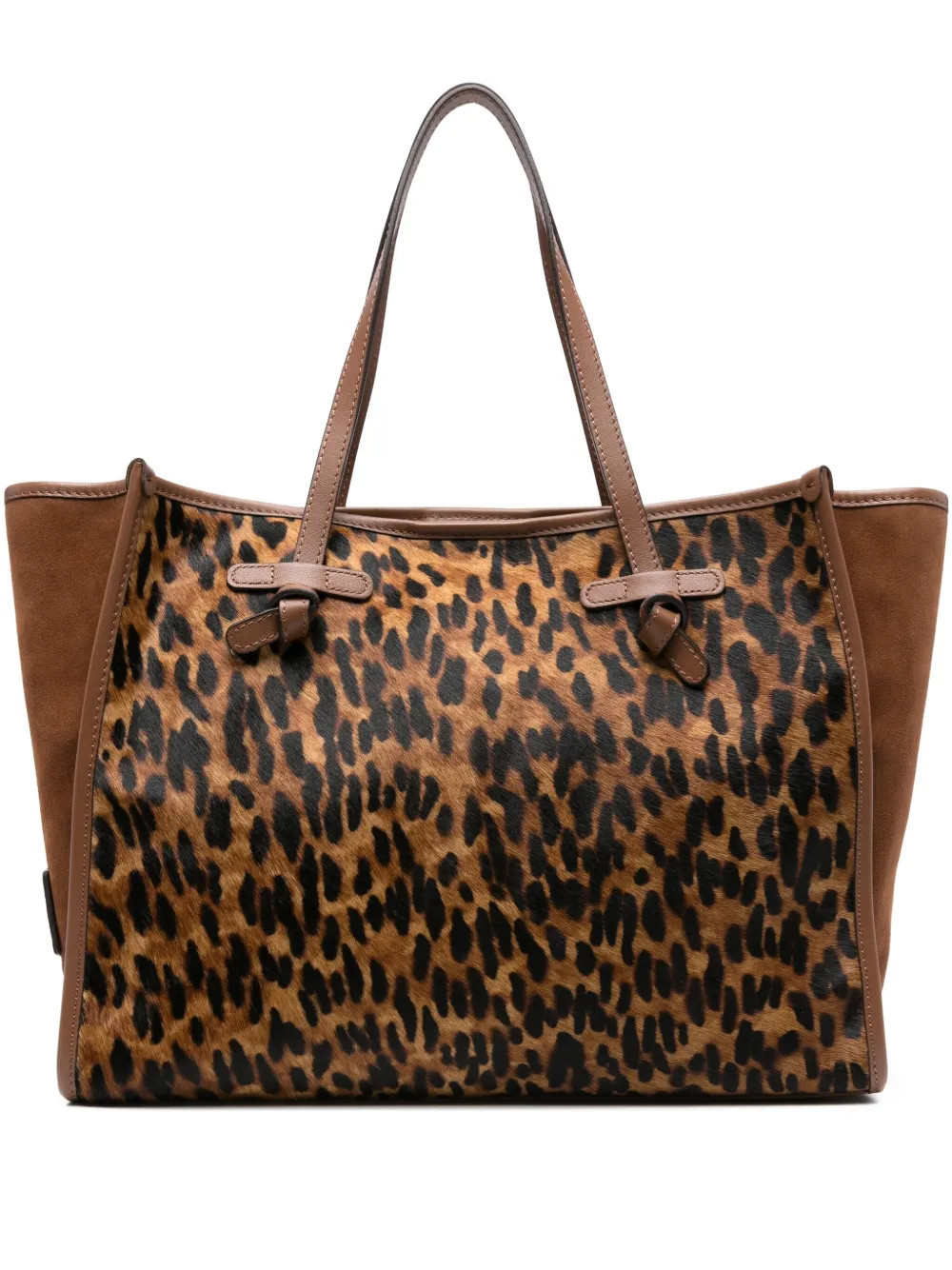 GIANNI CHIARINI Marcella leopard-print calf-hair tote bag - Neutrals | Farfetch Global