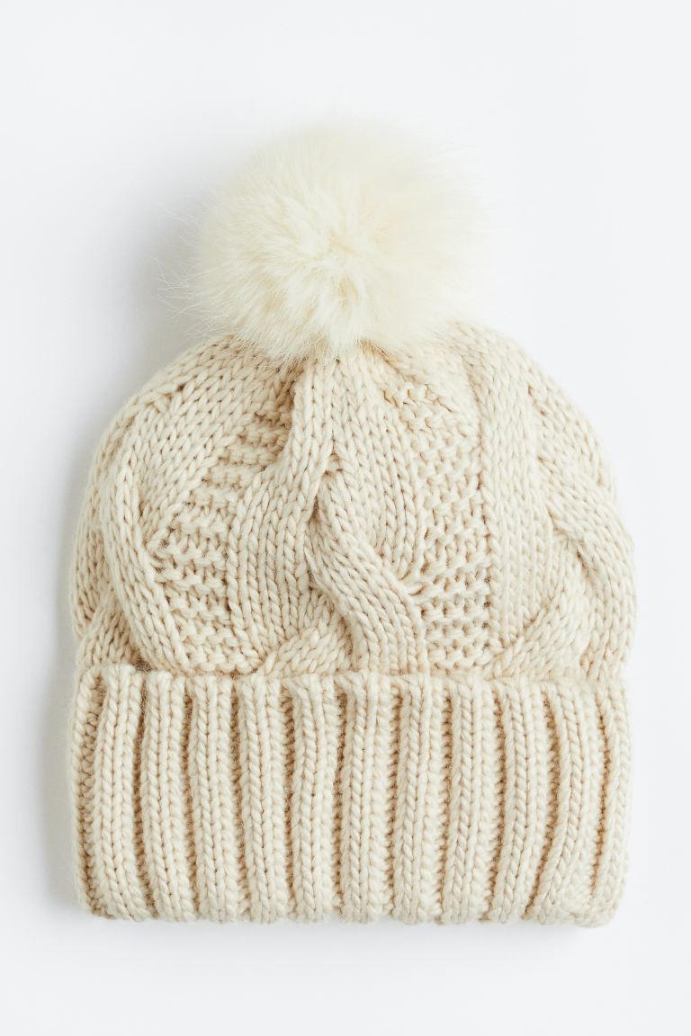 Cable-knit Pompom Hat | H&M (US + CA)