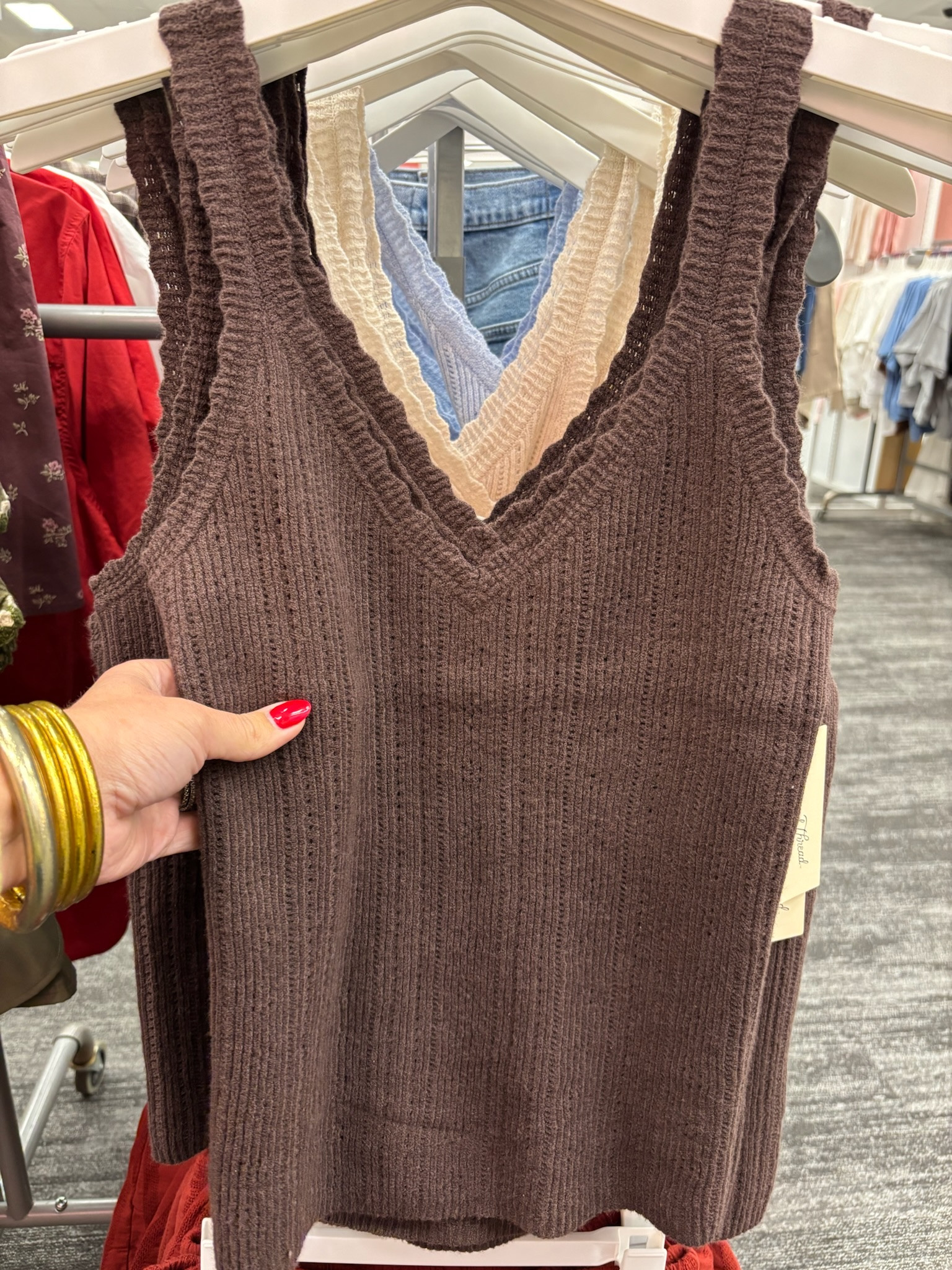 The prettiest knit tank for fall! 🤎 Love the scalloped neckline and how easy this would be to layer under a cardigan or jacket!

#LTKootd #LTKSeasonal #LTKSaleAlert