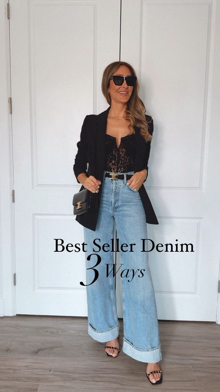 Best seller denim 3 ways! It runs large so size it down one size. 
I normally wear a size 27 and this is 26 
I am 5’9” for your reference. 


#LTKtravel #LTKworkwear #LTKover40