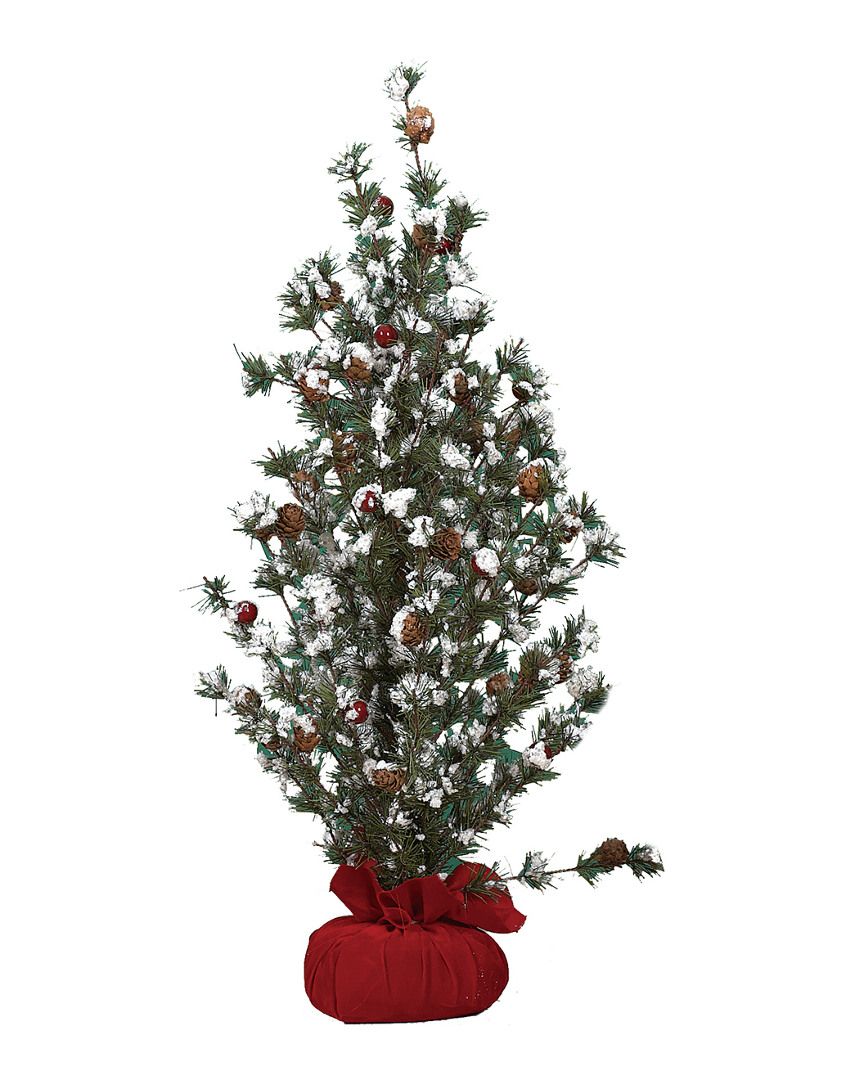 Transpac Holiday Floral Large Tree in Gift Bag with Berries | Gilt