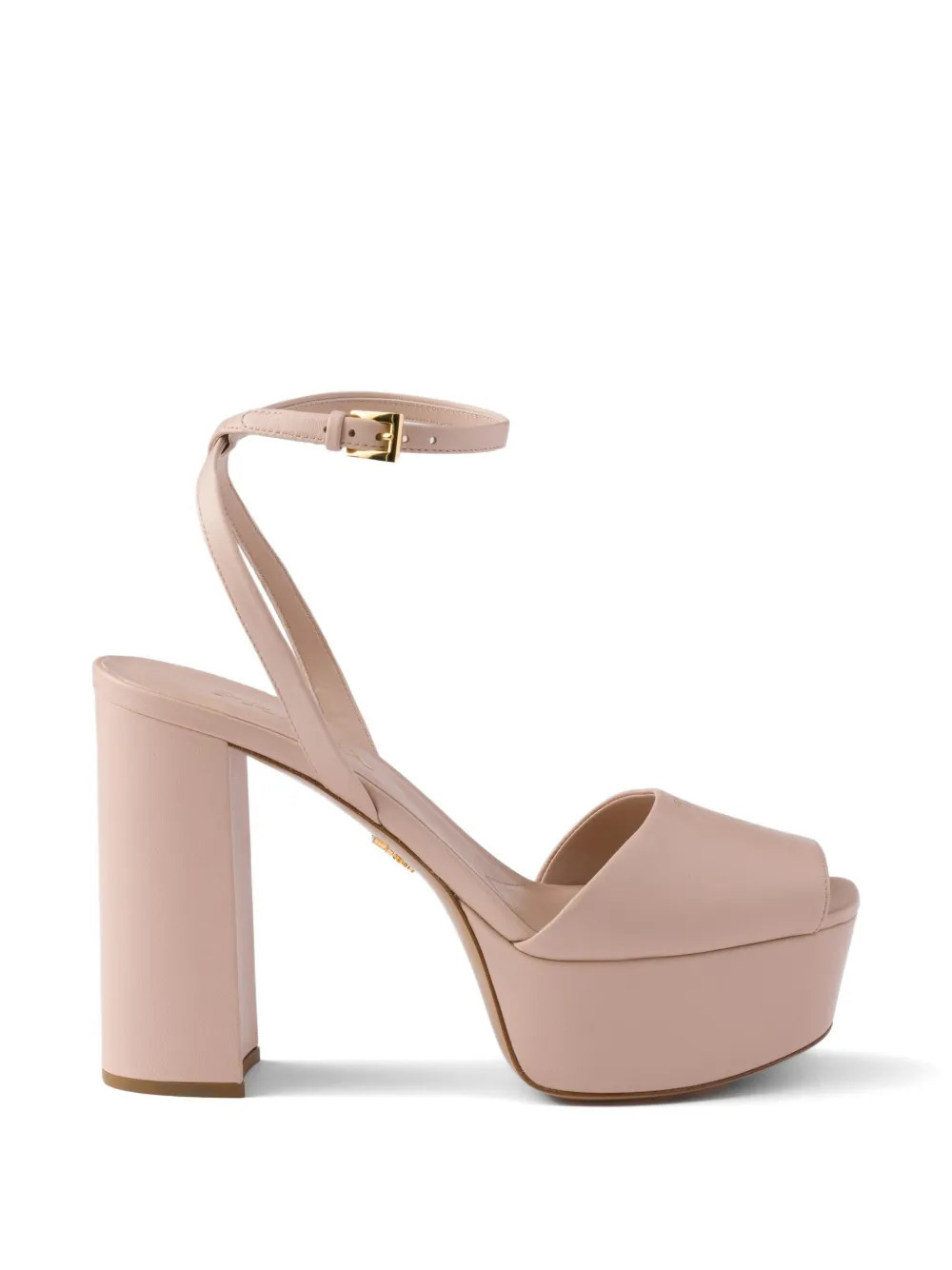 Prada nappa leather platform sandals - Pink | Farfetch Global