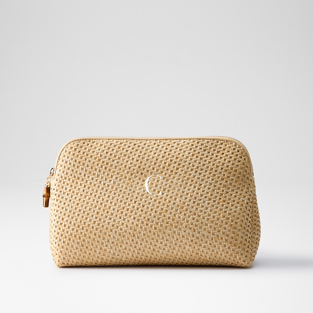 Waterproof Raffia Pouch | Mark and Graham