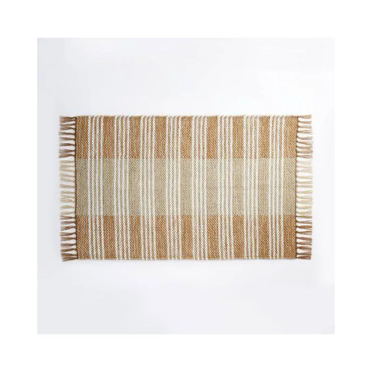 25"x38" Indoor/Outdoor Woven Accent Rug Tan - Threshold™ designed with Studio McGee | Target