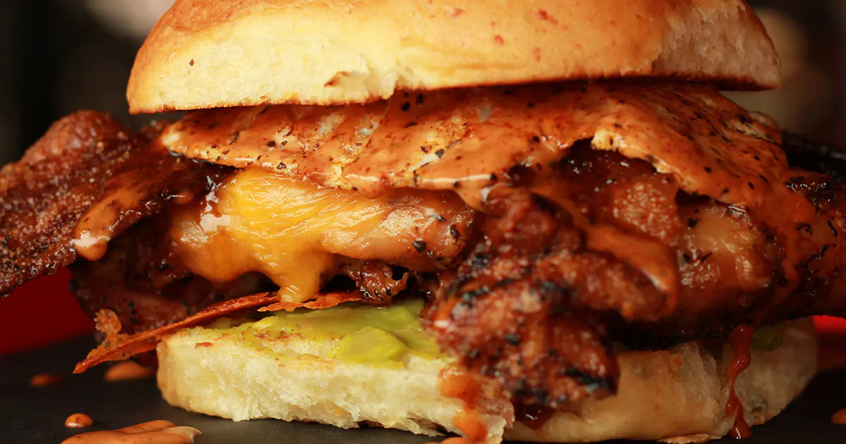 “Mother Clucker” Chicken & Candied Bacon Sandwich Kit - 4 Pack by Stanley's Famous Pit BBQ | ... | Goldbelly