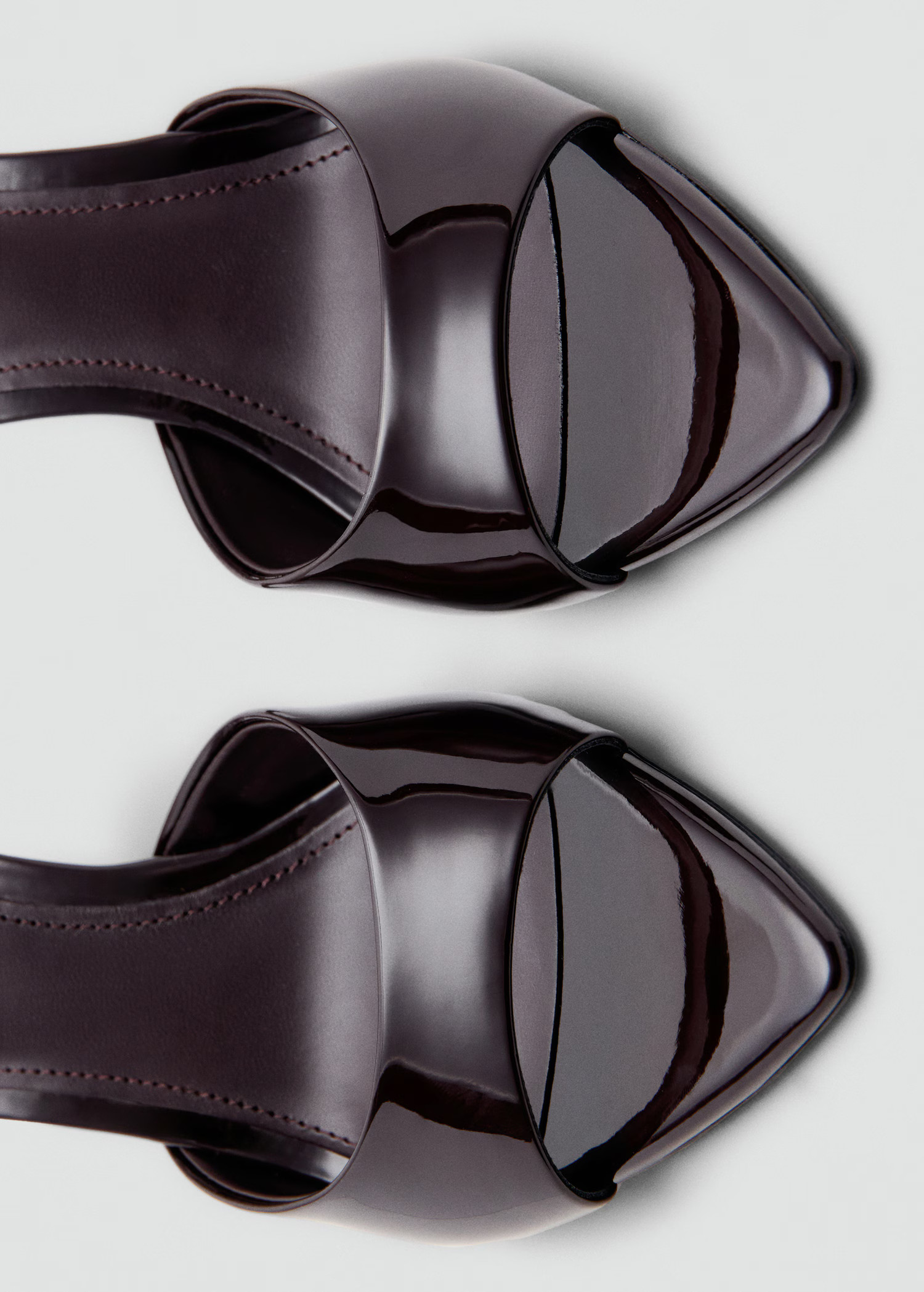 Patent leather high-heeled sandals | Mango (US/MX/AU)
