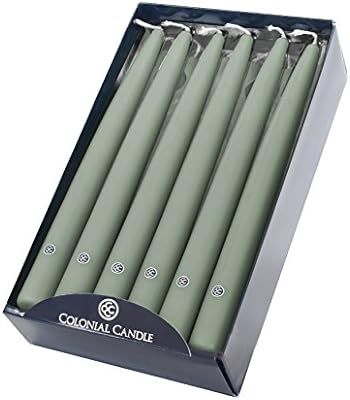 Colonial Candle Handipt Taper Candle, 10 in, Shamrock, 12 Count | Amazon (US)