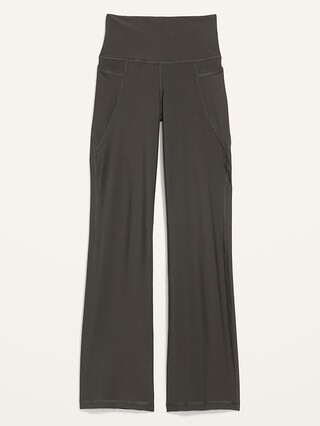 High-Waisted PowerSoft Slim Flare Compression Pants for Women | Old Navy (US)