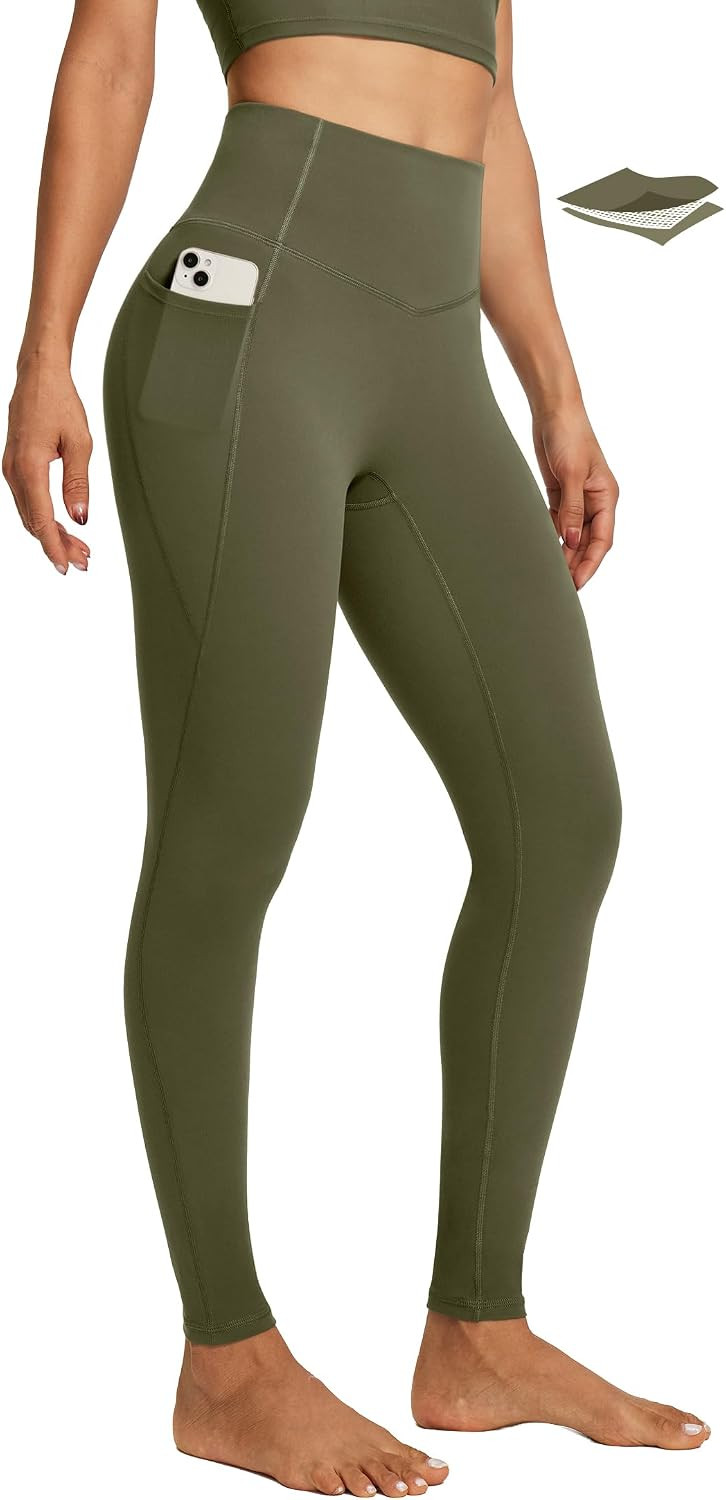 IUGA Workout Leggings with Pockets for Women Tummy Control Yoga Pants | Amazon (US)