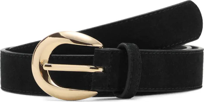 Oval Buckle Suede Belt | Nordstrom