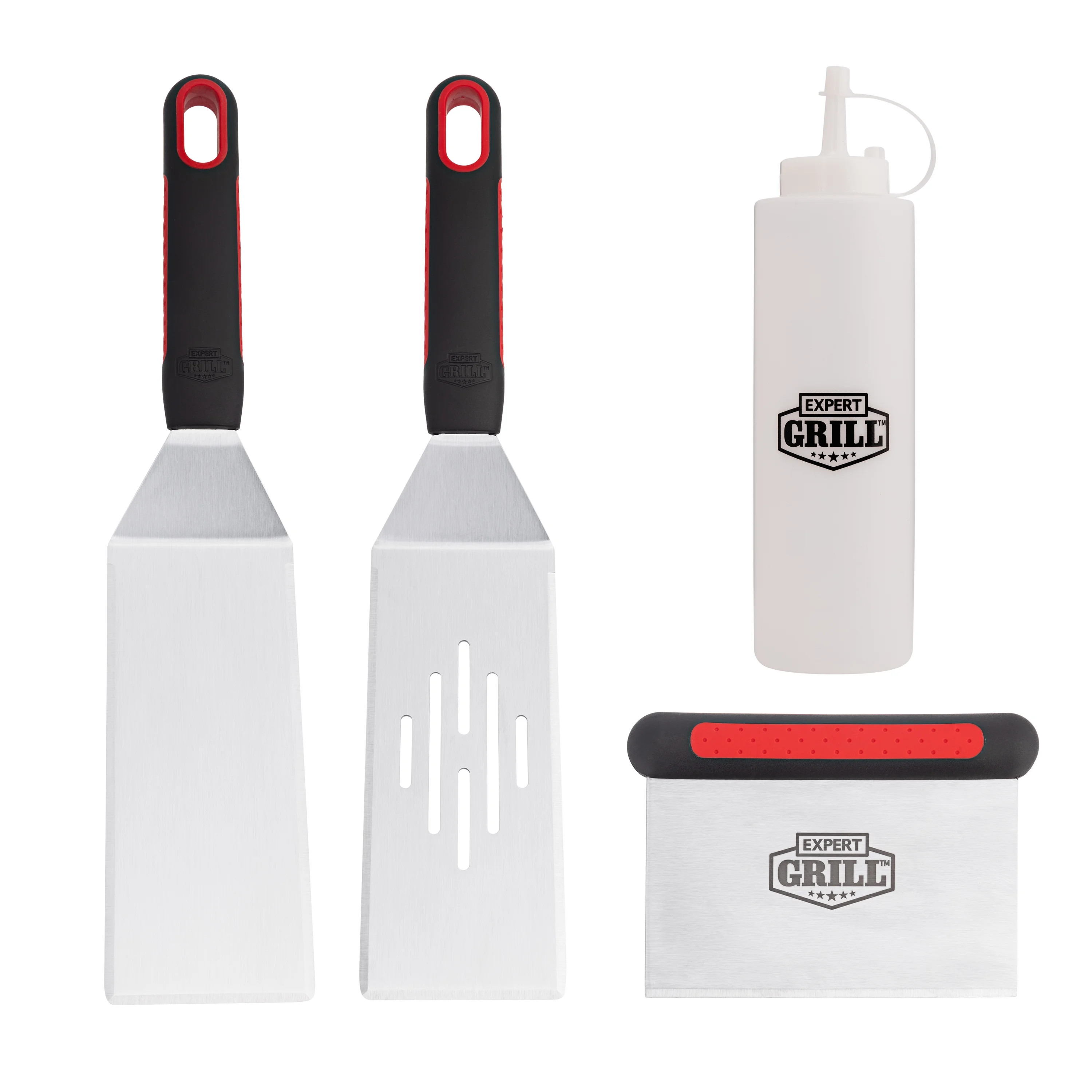 Expert Grill Grilling Accessories BBQ Grill Tools Set, 4 Pieces Stainless Steel Grill Kit - Walma... | Walmart (US)