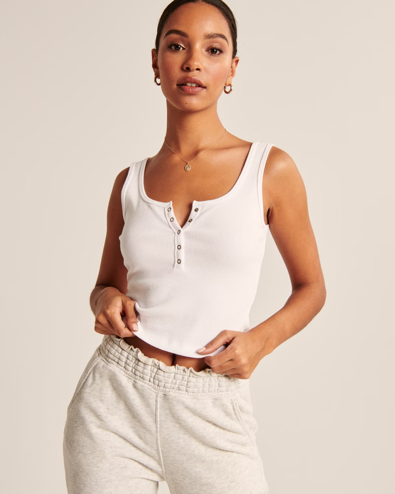 Ribbed Henley Tank | Abercrombie & Fitch (US)