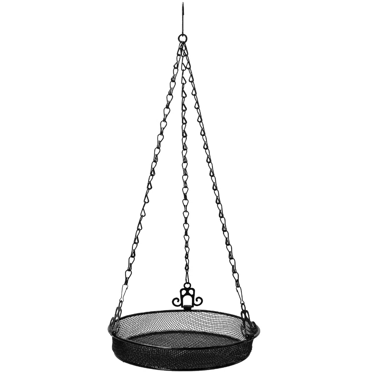 Sorbus Metal Bird Feeder Hanging Tray in Black & Reviews | Wayfair | Wayfair North America