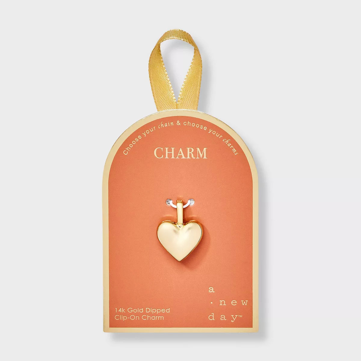 14K Gold Dipped Heart Charm - A New Day™ Gold | Target