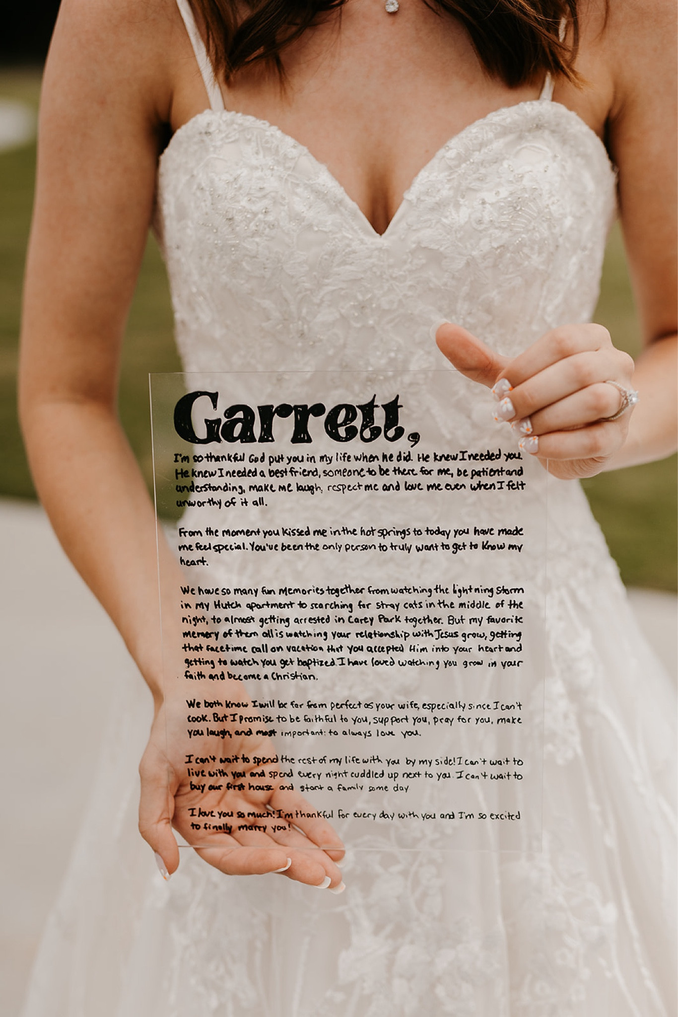 Acrylic wedding vows 💍 DIY wedding vows / DIY bride / wedding necklace 

#LTKParties #LTKFindsUnder100 #LTKWedding