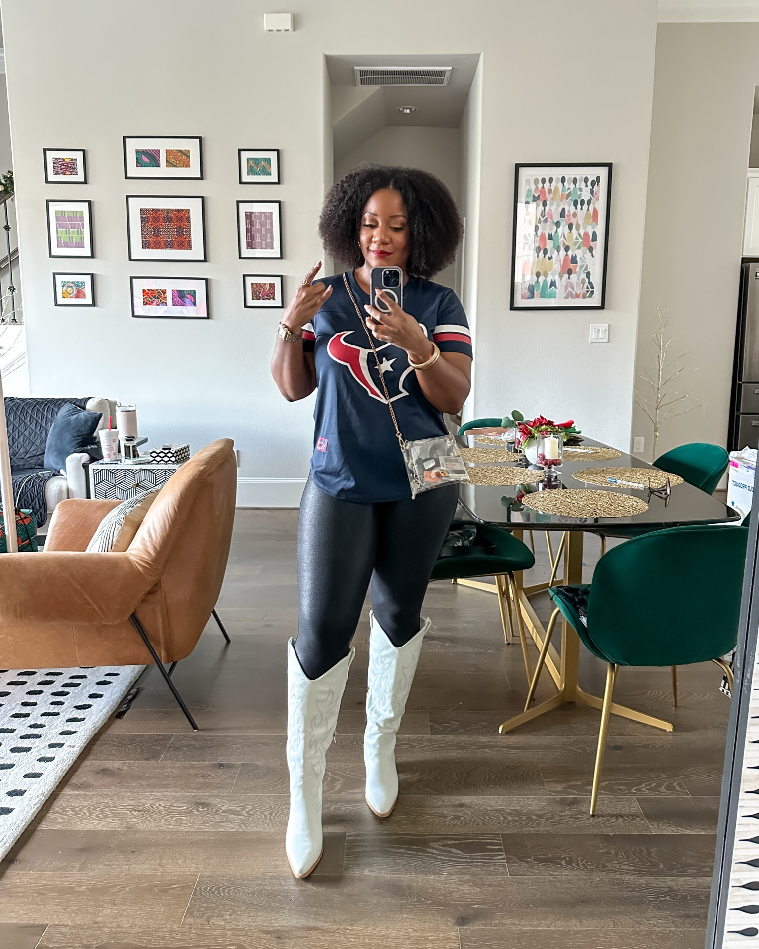 Game Day Outfit 🏈 TTS. Boots are wide calf friendly. All from Amazon. The shirt is available in other NFL teams too. #FoundItOnAmazon

NFL game day outfit / NFL team shirt / faux leather leggings / wide calf cowboy boots / white boots /stylish game day attire / women's NFL apparel / comfortable football outfit / trendy game day look / chic football outfit / midsize game day fashion / casual sportswear / fashionable football gear / game day style tips / outfit ideas for NFL games / cute game day outfits

#LTKStyleTip #LTKMidsize #LTKFindsUnder50