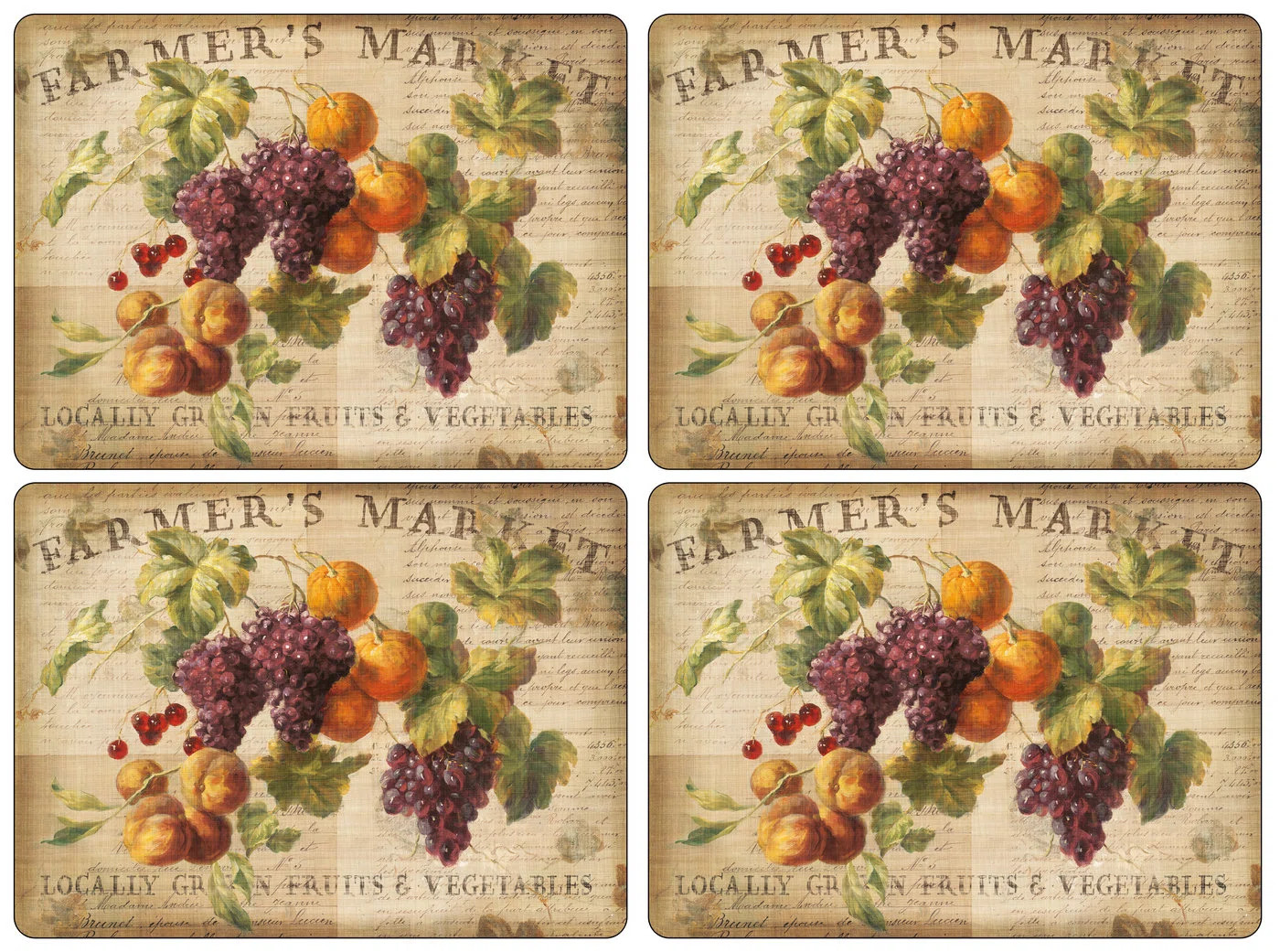 Pimpernel Abundant Fall 16" Cork Placemat (Set of 4) | Wayfair North America