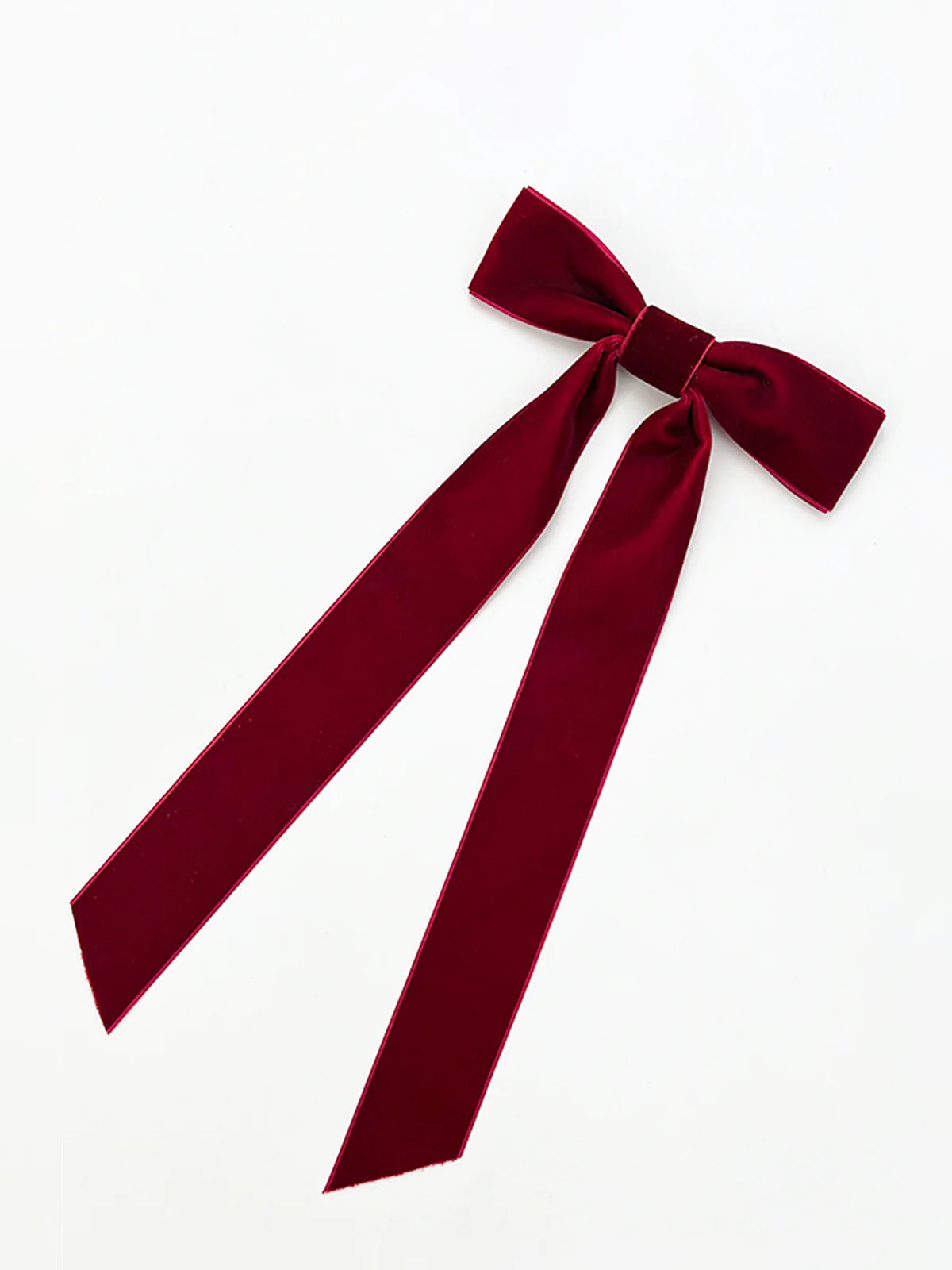 Velvet Bow Ribbon Hairpin | Commense