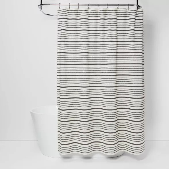 Striped Shower Curtain Black/White - Threshold™ | Target