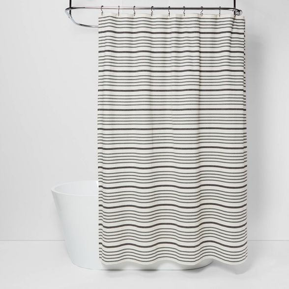 Striped Shower Curtain Black/White - Threshold™ | Target