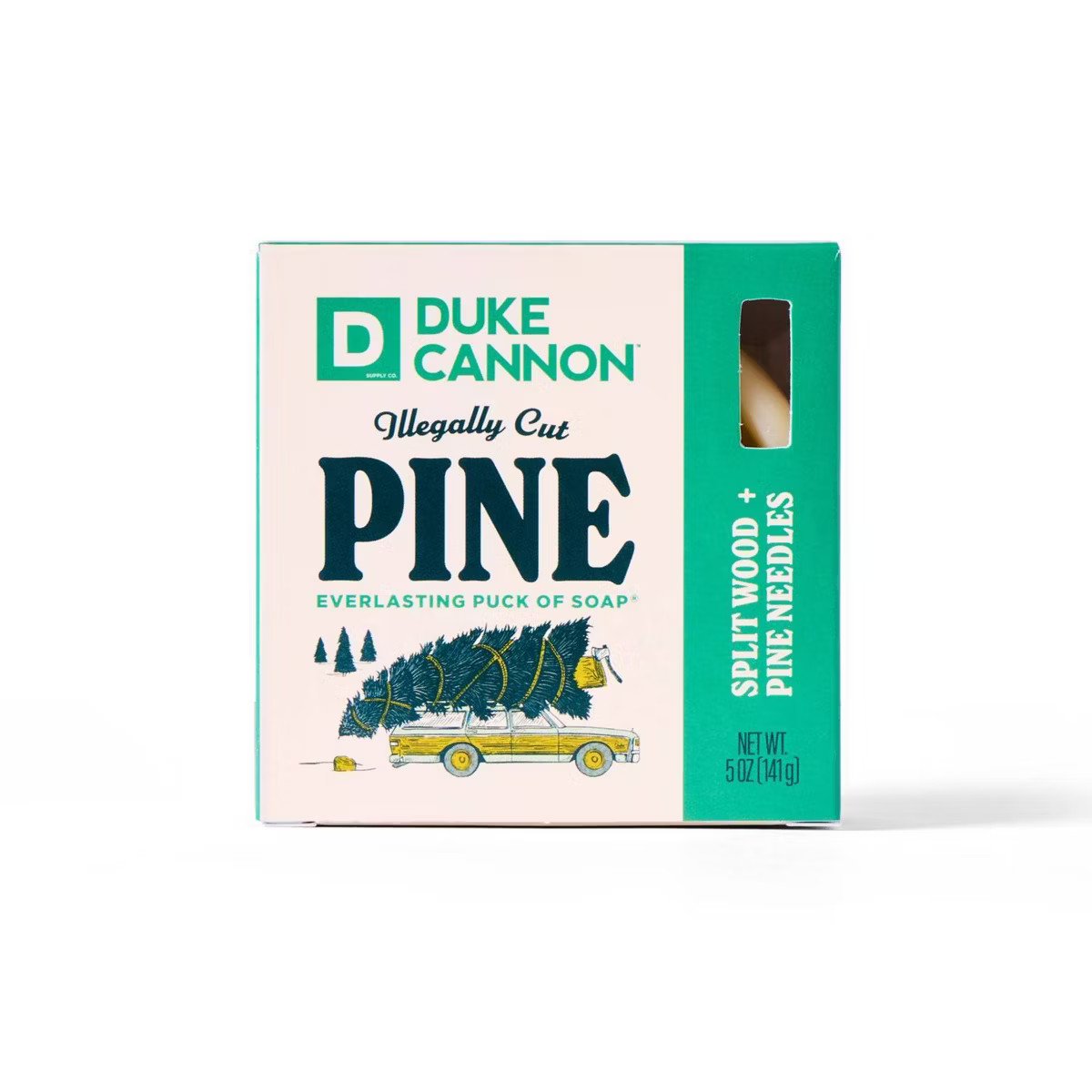 Duke Cannon Supply Co. Men's Holiday Everlasting Puck Soap - Illegally Cut Pine - 5oz | Target