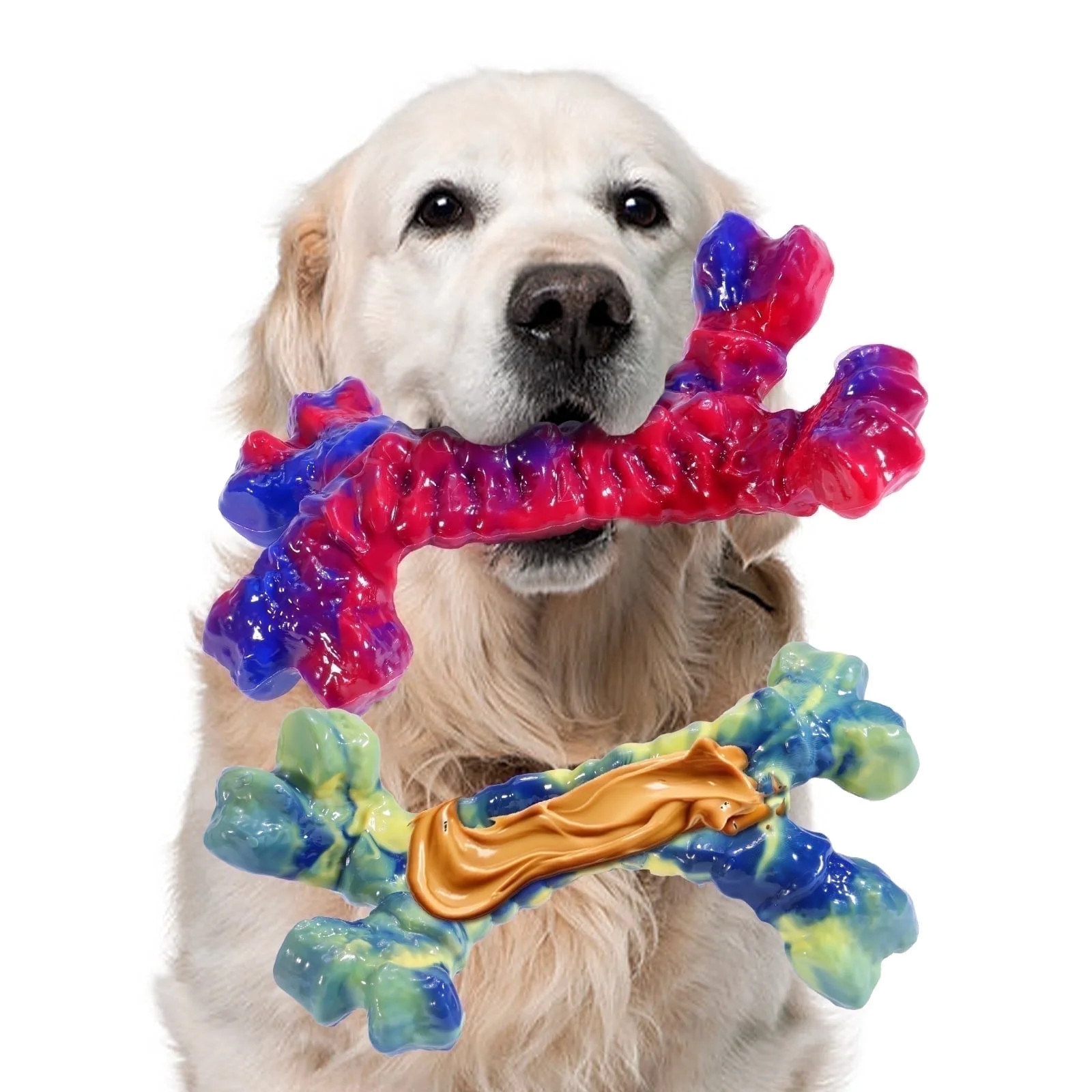 Aelflane 2 Pack Dog Toys for Aggressive Chewers,Dog Chew Toys,Boredom and Stimulating Best Dog To... | Walmart (US)