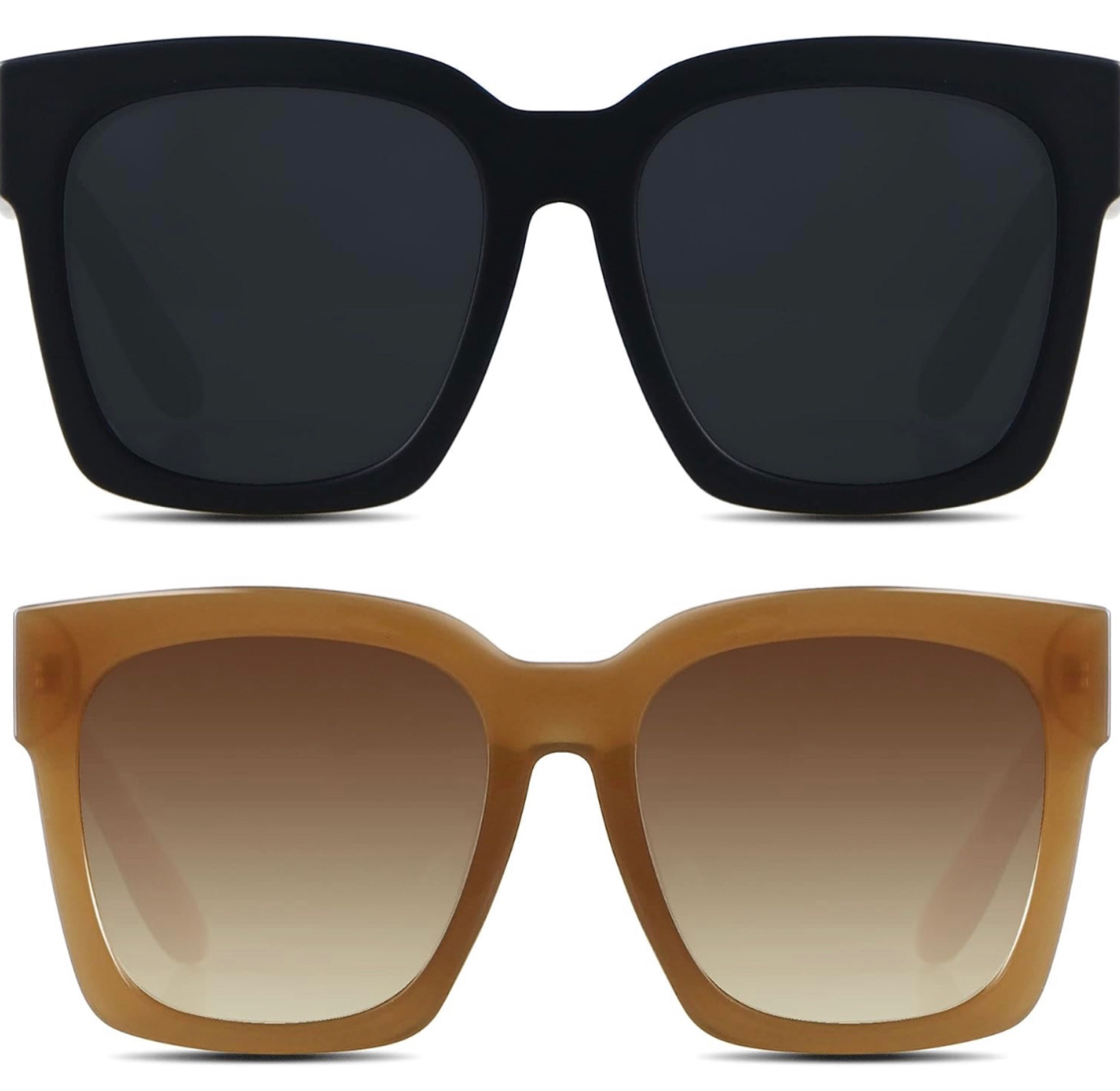I broke my sunglasses yesterday so I went to reorder them from Amazon but I found these for the same price as my others but you get two pairs! And comes in multiple colors  

#LTKFind #LTKstyletip #LTKunder50