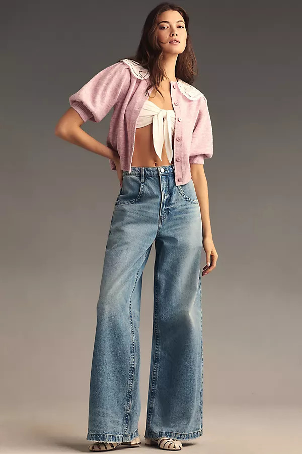 FRAME The Skater High-Rise Wide-Leg Jeans | Anthropologie (US)