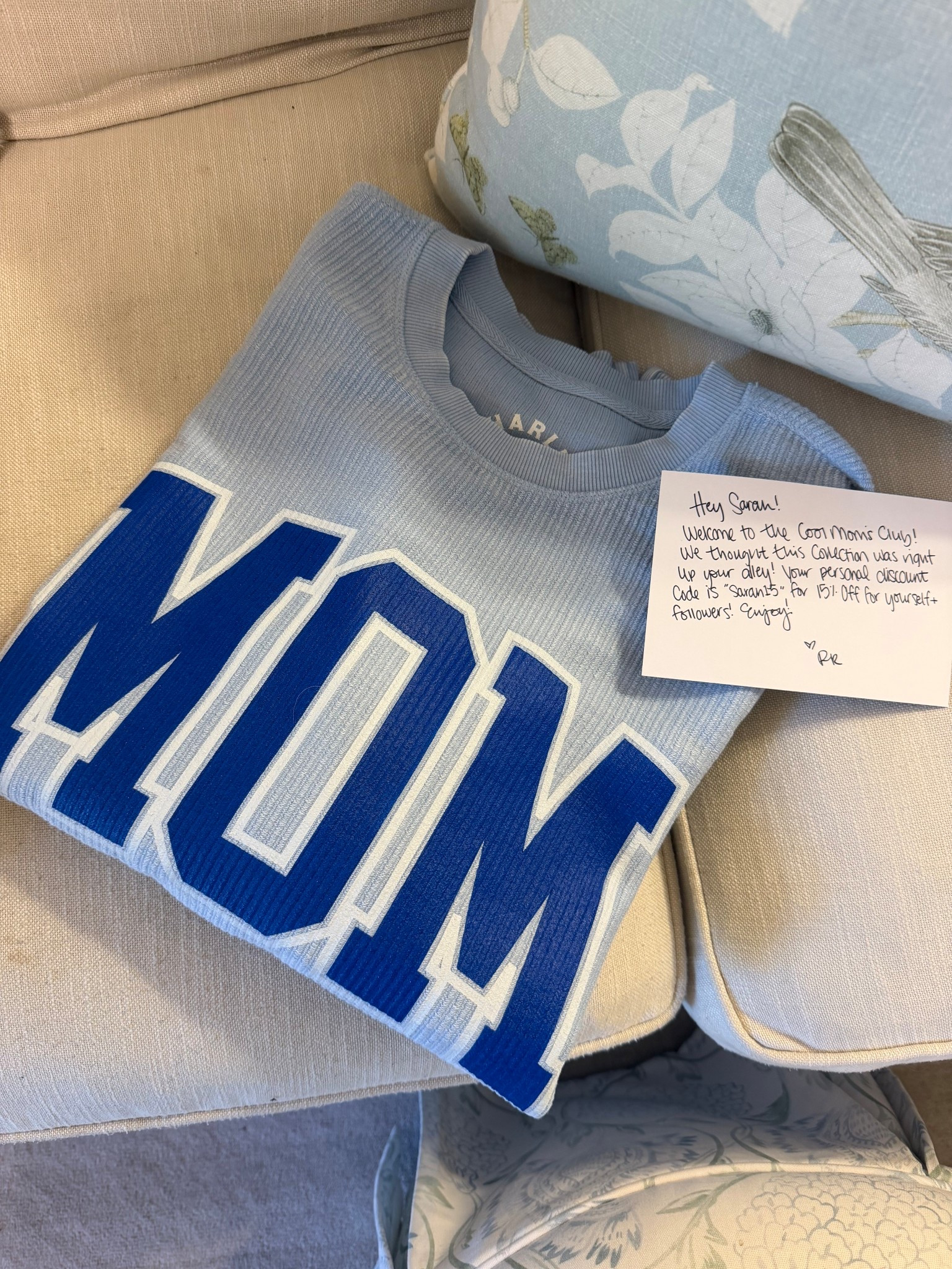 Cutest MOM sweatshirt from Riffraff! Use code SARAH15 for 15% off!

#LTKmomlife