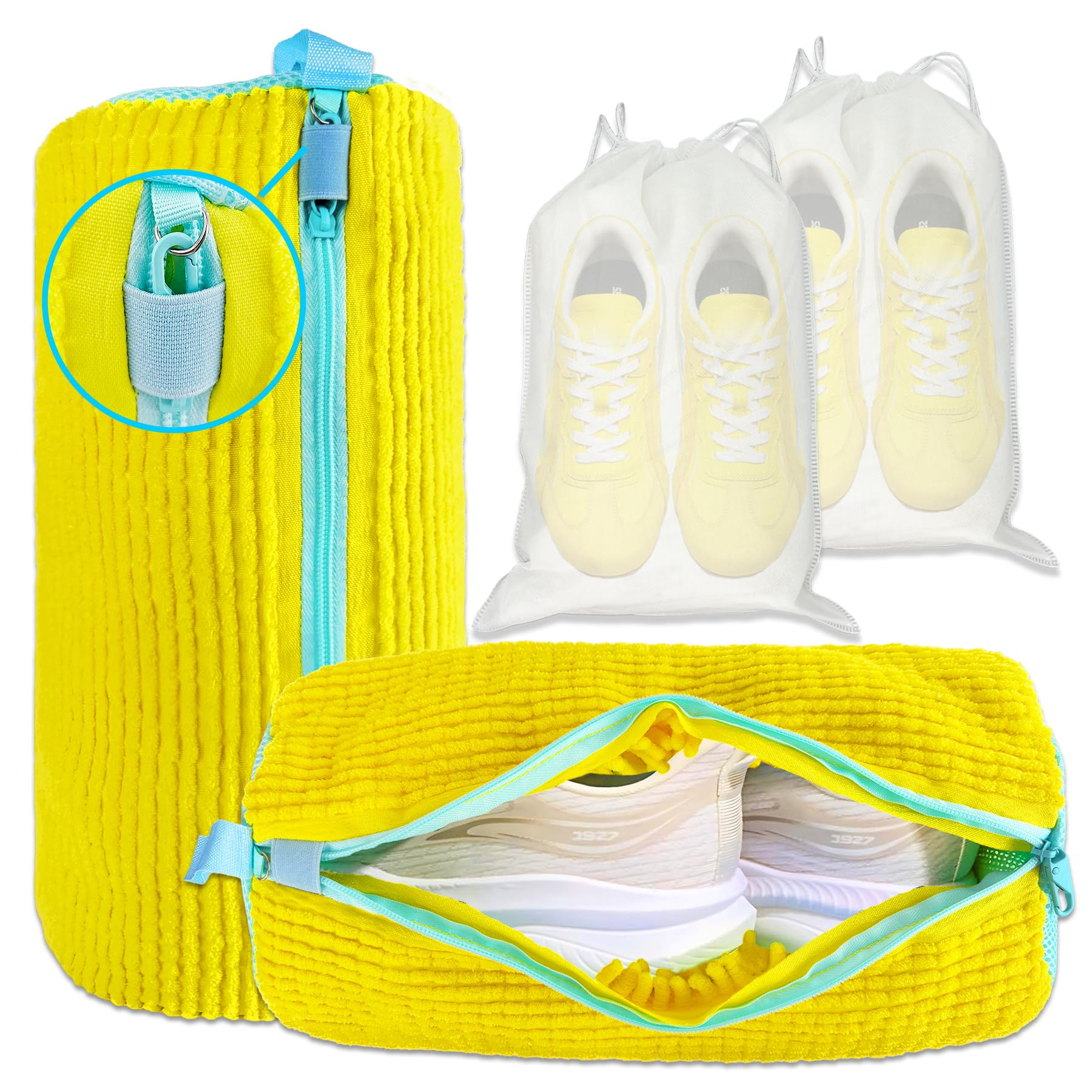 CNEYSID XXL Shoe Washing Machine Bag - 2-Pack Reusable Shoes Cleaning Bags, 360° Deep Clean for ... | Amazon (US)