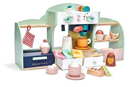 Tender Leaf Toys - Bird's Nest Café - 40 Pcs One-Stop Pretend Play Coffee Shop for Kids, Bakery and Cafe Set with Accessories - Promote Imaginative and Social Skills Development - Age 3+ | Amazon (US)