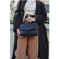 Black Leather Purse For Women, Genuine Purse, Bag With Strap, Crossbody Bag, Handmade Purse, Small | Etsy (US)