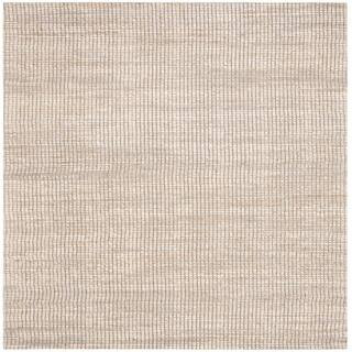 Marbella Ivory 6 ft. x 6 ft. Square Solid Area Rug | The Home Depot