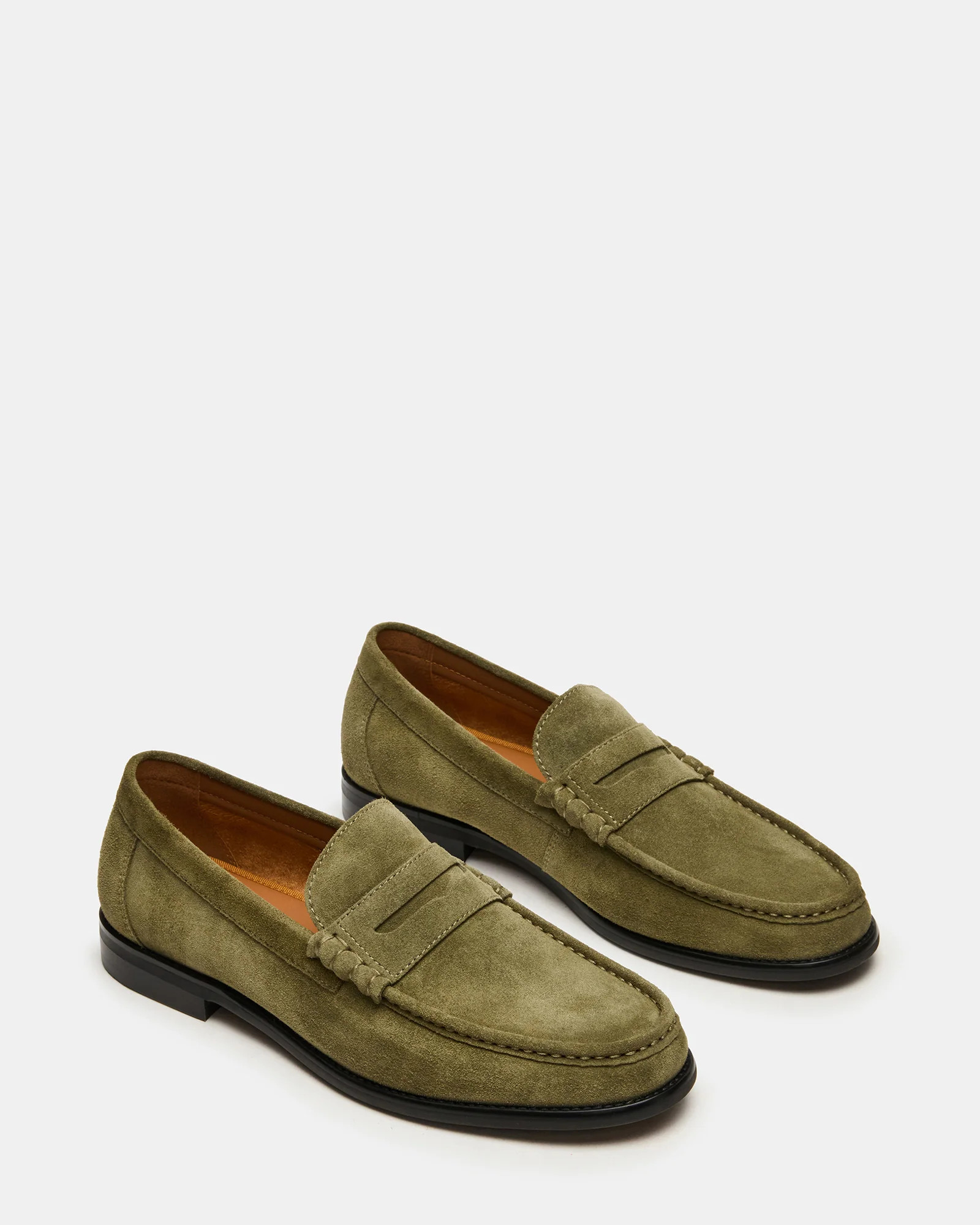 HUCKLE Green Suede Slip-On Men's Loafer | Steve Madden (US)