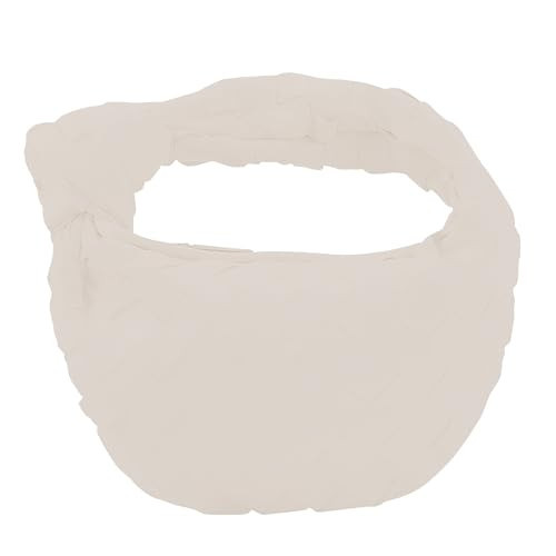 Woven Handbag for Women Small Clutch Bags Fashion Knotted Hobo Bags White Faux Leather Purse 2024 | Amazon (US)