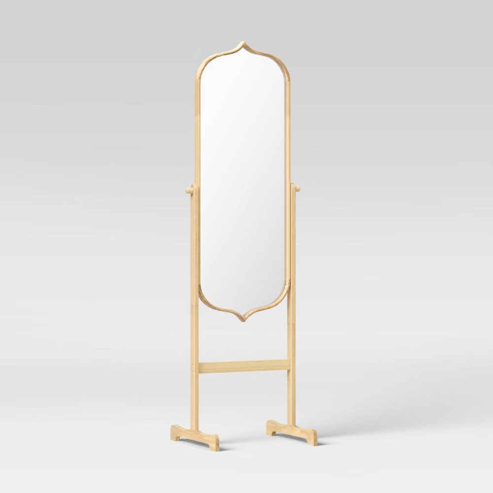 20"" x 66"" Top and Bottom Peak Standing Mirror Natural - Opalhouse | Target