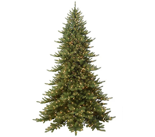 7.5' Royal Majestic Fraser Fir Green Tree 600 Lights - QVC.com | QVC