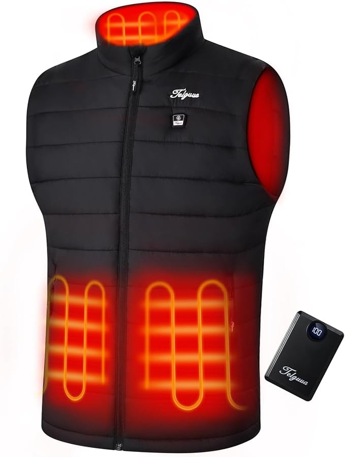 Telguua Heated Vest for Men with Battery Pack Included Warm Men's Heated Vests Electric Heating V... | Amazon (US)