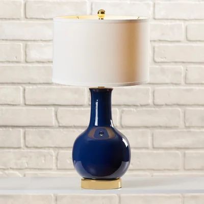 Brayden Studio Montag 27.5" H Table Lamp with Drum Shade | Wayfair North America