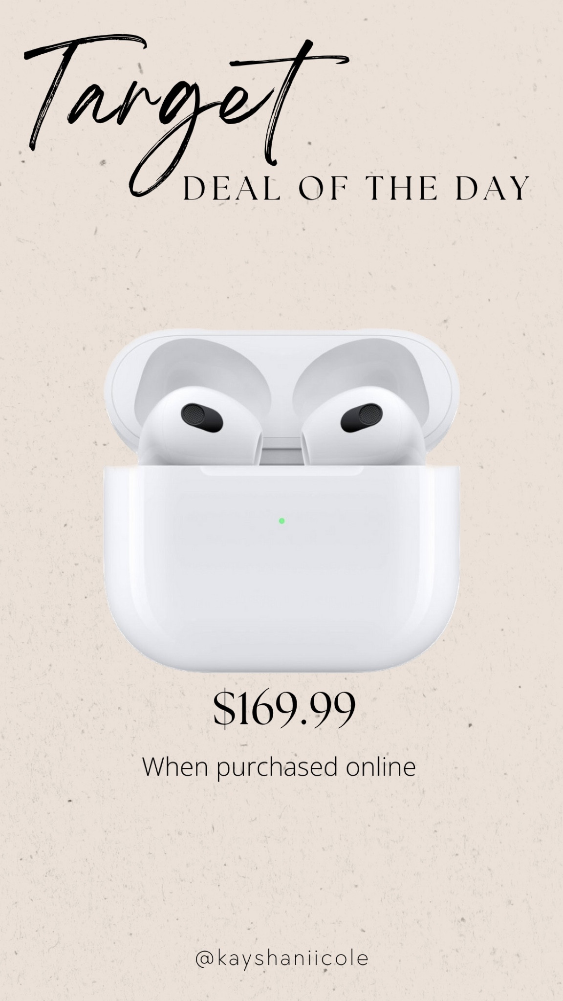 The perfect time to snag some airpods for the Holiday season! Today only! 

#LTKfamily #LTKsalealert #LTKGiftGuide
