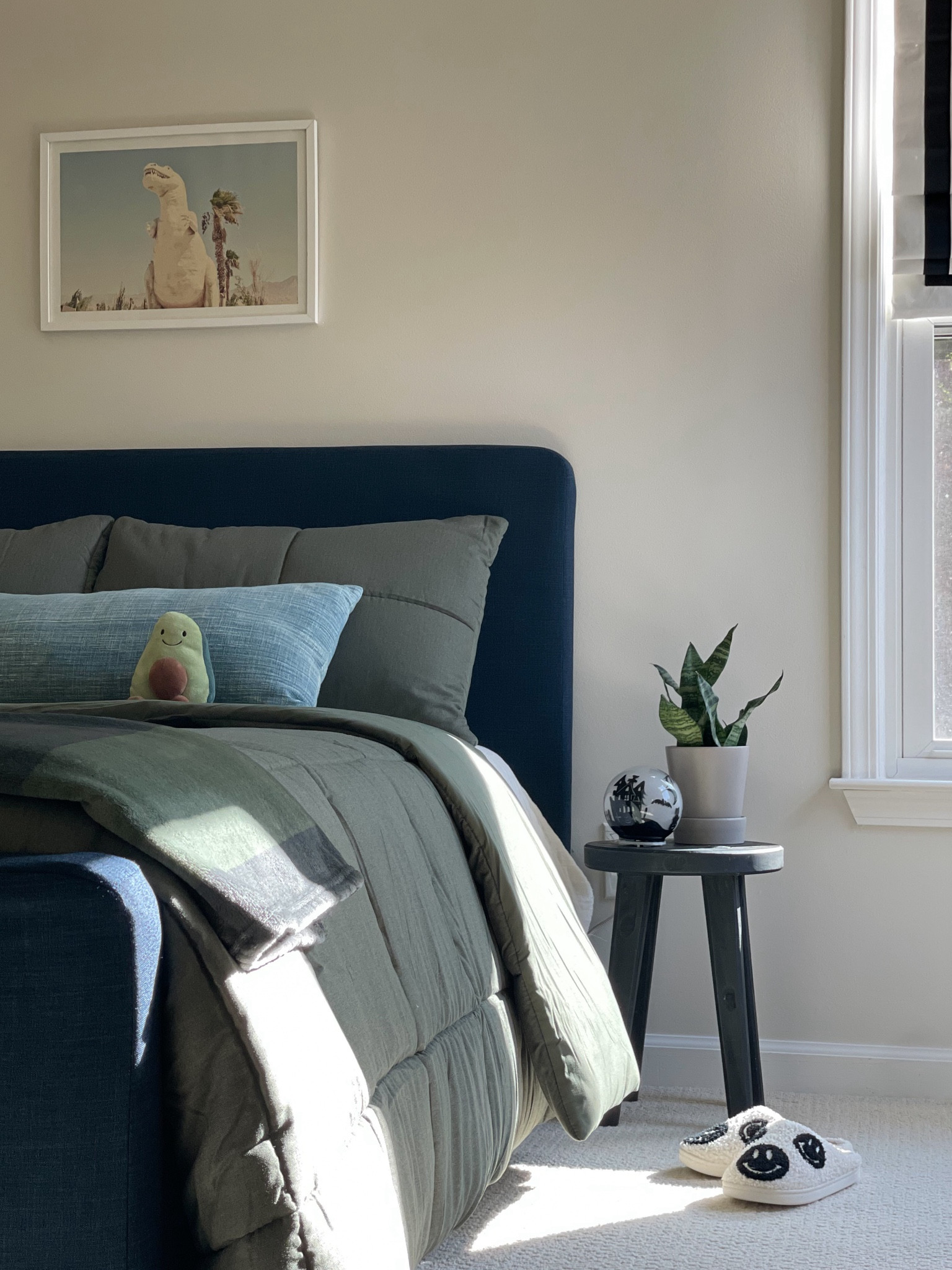 My 8yr old loves dinosaurs and he loves this art piece so much he has two different versions. Link below 
#Art #kids #playroom #kidsroom #dinosaurs #bedroom 

#LTKKids #LTKHome #LTKFamily