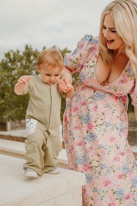 This dress is absolutely stunning and if you are needing a new dress from Mother’s Day or just are feeling like you need a new dress to add to your wardrobe… This is the one.

My son’s onesie is from nenes. My code Hilary35 will save you 35% off. Is it so adorable. He is wearing a size 24 months. For reference he is about 26 pounds and 32 inches. He is 13 months. A size 18 months would have been ok too.. I prefer to get things a bit bigger for my son so that he can wear them for longer periods of time.

This is the perfect dress for Mother’s Day! It is also the perfect dress to take family photos in.

These pointed toe mules are perfect for spring. They are comfortable and the heel isn’t too high.
Brianne Grommet Pointed Toe Mule size 9

Garden Gala Puff Sleeve Floral Maxi Dress size large 

Vici discount code
Kissthisstyles20 20% off sitewide 

Mother’s Day outfit
Mother’s Day dress
Spring outfit
Spring pictures
Dress for family photos
Outfit for family photos 
Maxi dress
Vici dress 
Party dress
Vacation outfit 
Wedding guest outfit
35% off Vici 

#LTKSeasonal #LTKbaby #LTKstyletip