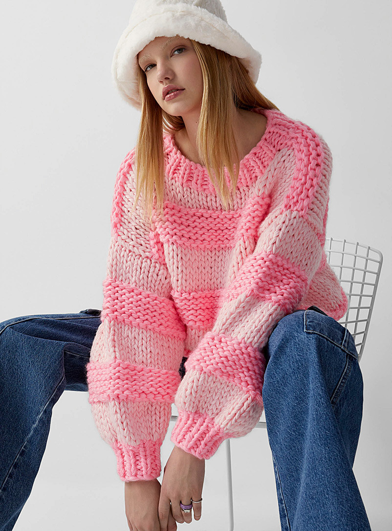 Wide-knit oversized sweater | Simons