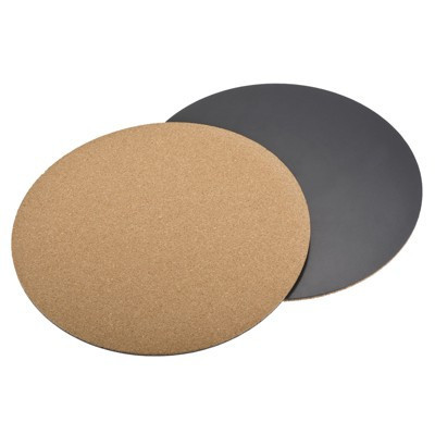Unique Bargains Home Garden Round Plastic Absorbent Waterproof Cork Plant Pot Mat 12 Inch 2 Pcs | Target
