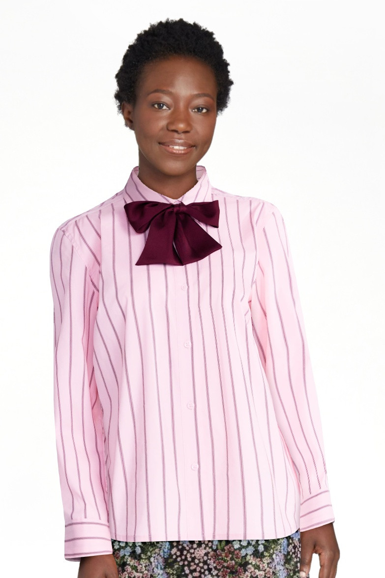 Free Assembly Women's Button Front Shirt with Satin Tie, Sizes XS-4X | Walmart (US)