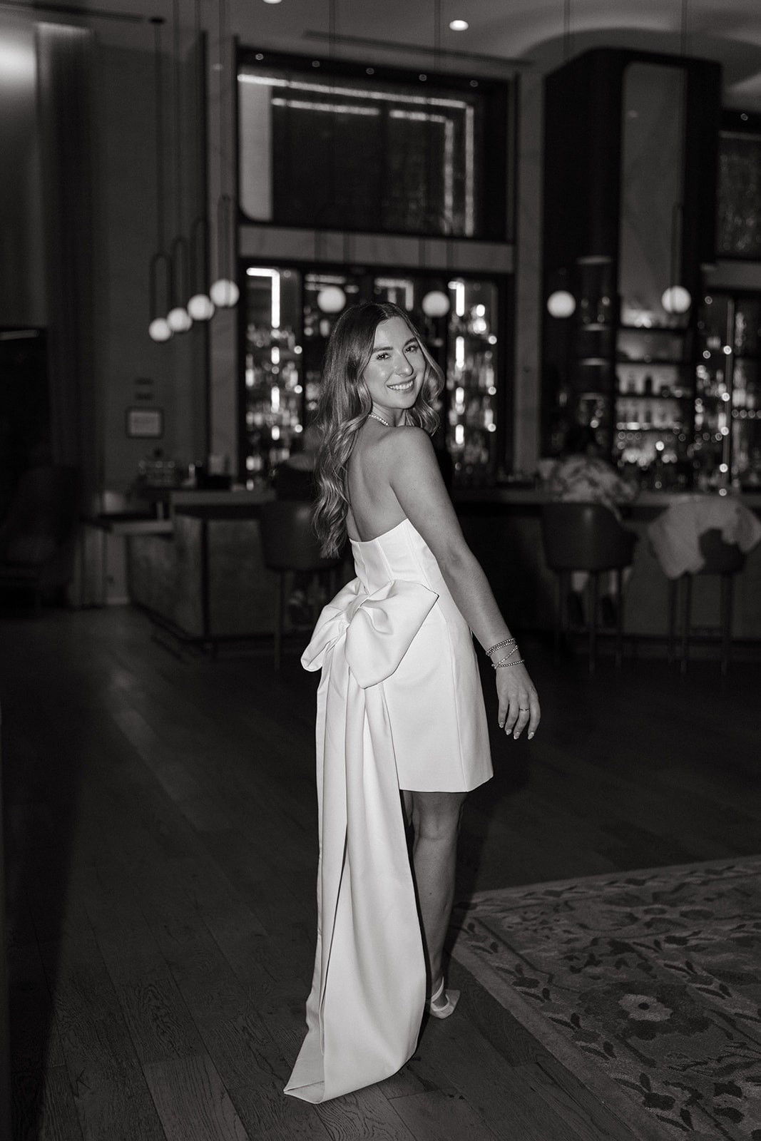 The perfect wedding rehearsal dress for dinner 🤍✨🎀 I’m wearing size XS!  
#bridal #bridestyle #rehearsaldinner 