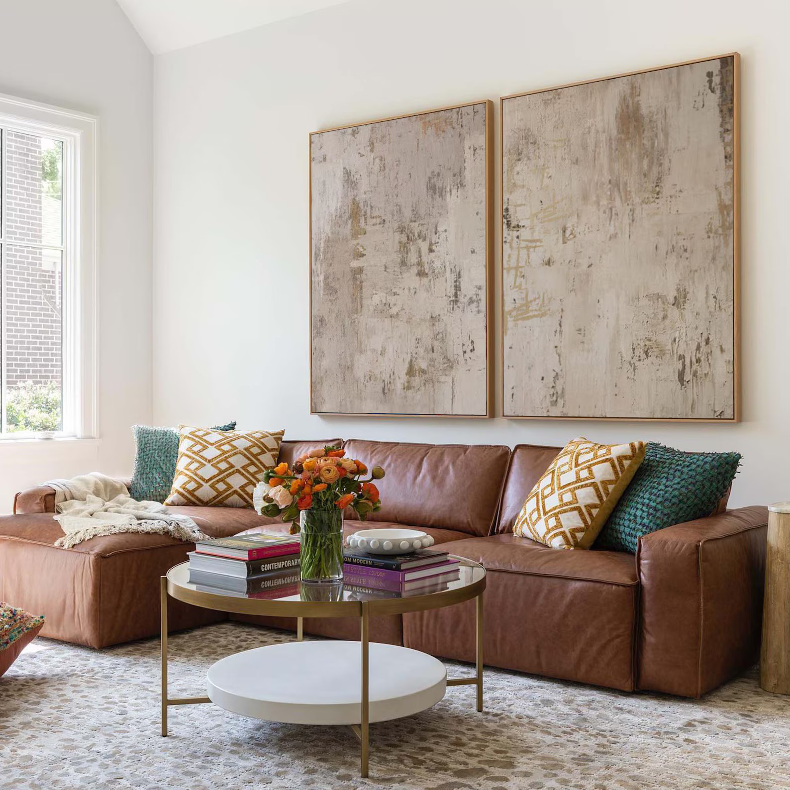 Beige Wabisabi Wall Art Beige Abstract Painting Neutral - Etsy | Etsy (US)