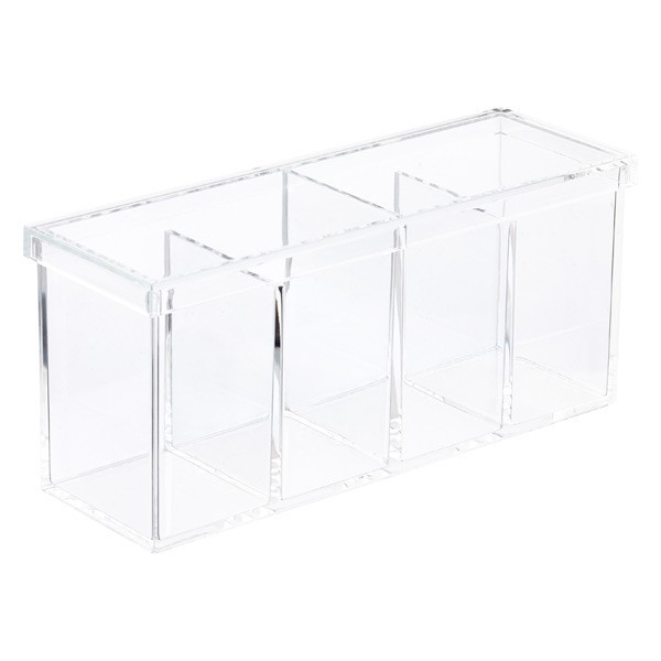 Acrylic 4-Section Box | The Container Store