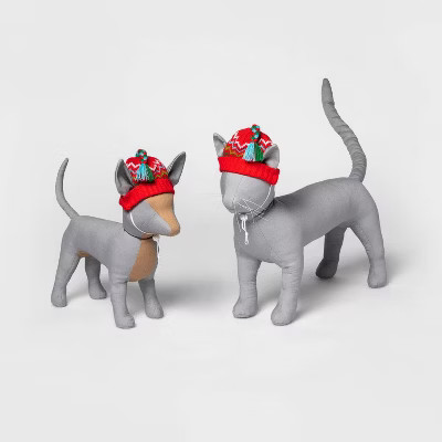 Ski Knit Tassel Dog and Cat Hat - Wondershop™ | Target