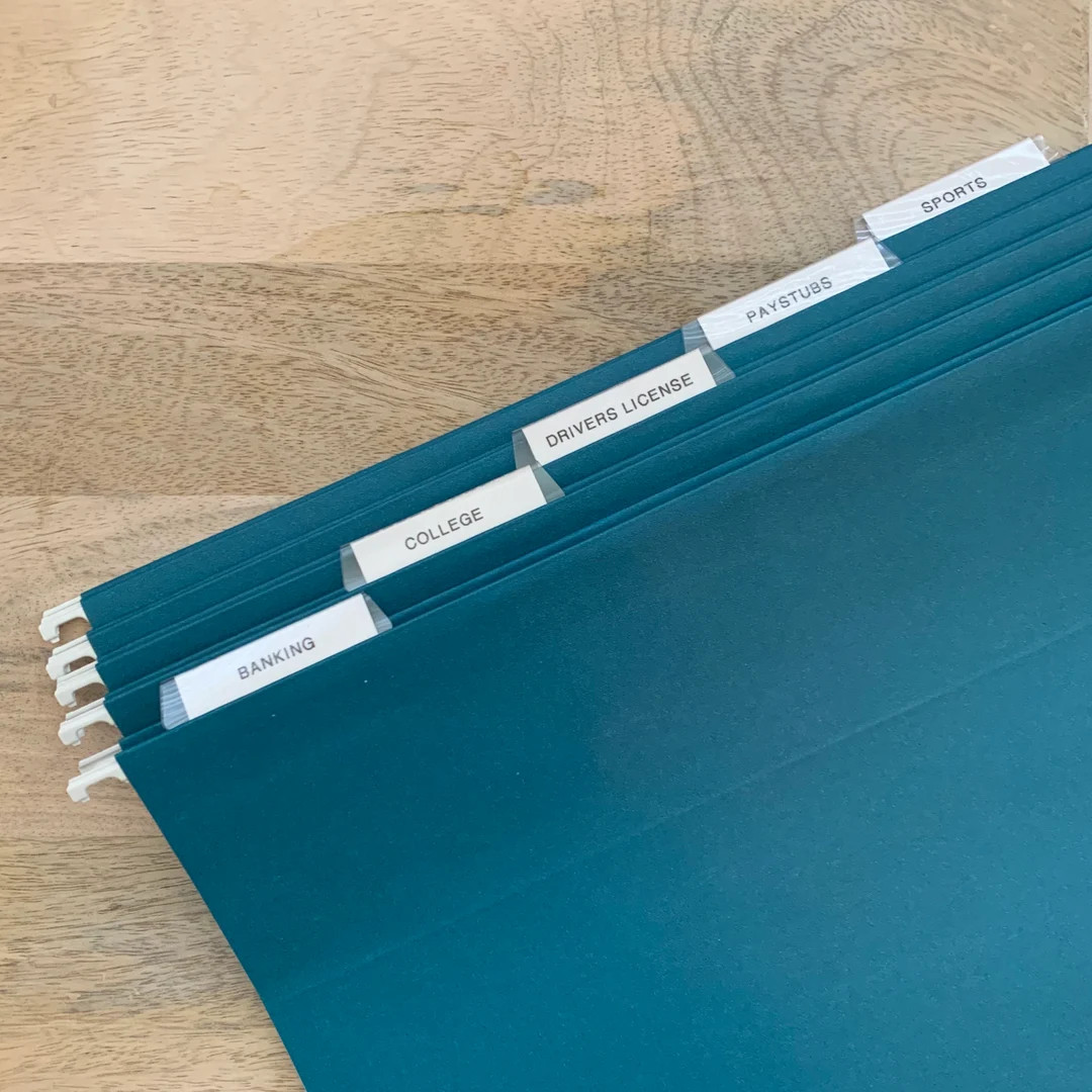 Hanging Files (set of 5) - Teen Add-On Set | Etsy (US)